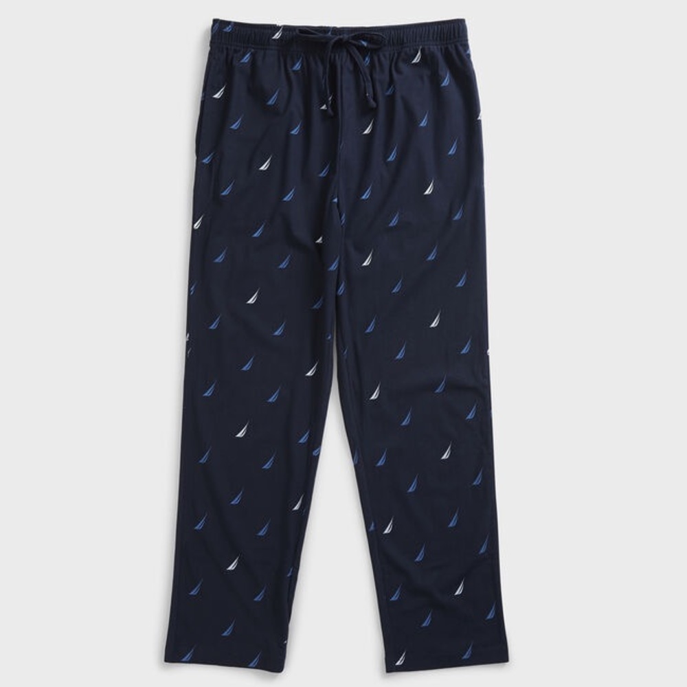 Nautica Mens Sleepwear Pants Size Large Navy Blue